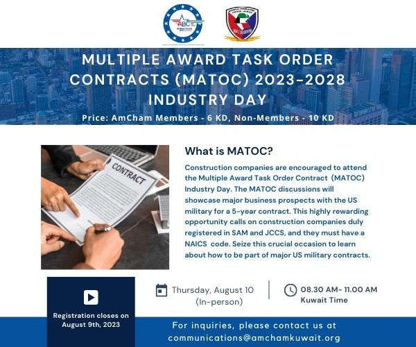 thumbnails Multiple Award Task Order Contracts (MATOC) 2023-2028 Industry Day