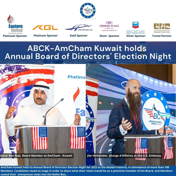 June 8, AmCham Kuwait Holds its Annual Board of Directors Elections for 2023