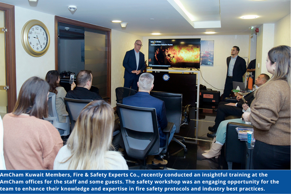 AmCham Kuwait's Member Fire & Safety Experts Co. held a Training Session at AmCham Kuwait’s Office